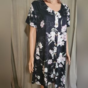 Womens Sz XL Button up Dress